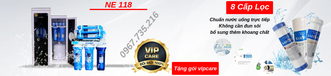 Banner Máy Lọc Nước Karofi 8 Lõi NE118